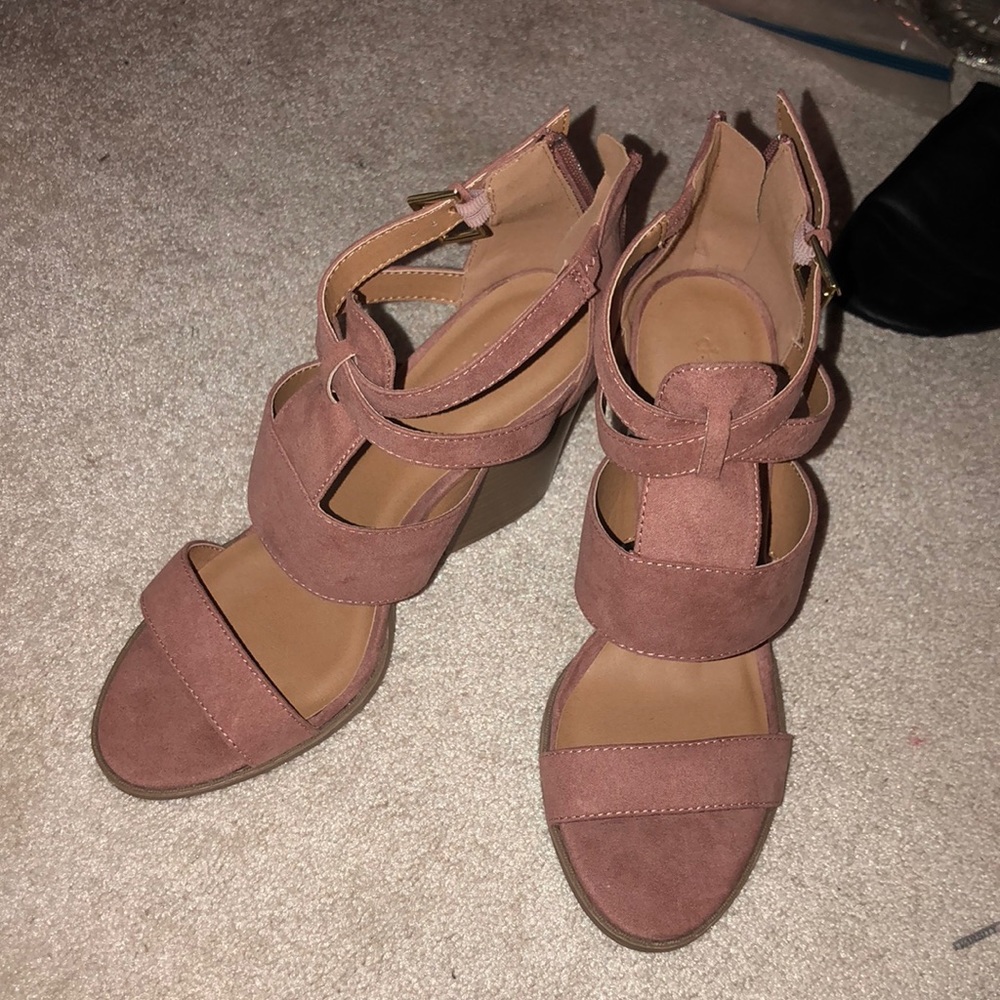 darker blush heels